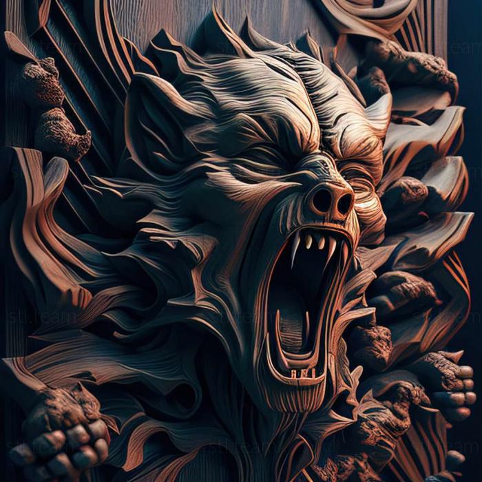 3D модель Игра Werewolf The Apocalypse Earthblood (STL)